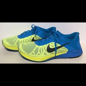 Nike Lunar Launch 2014 Men's SZ 13 Blue, Yellow